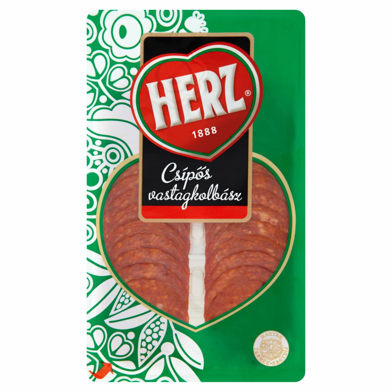 Képek - HERZ szeletelt csípős vastagkolbász 70 g