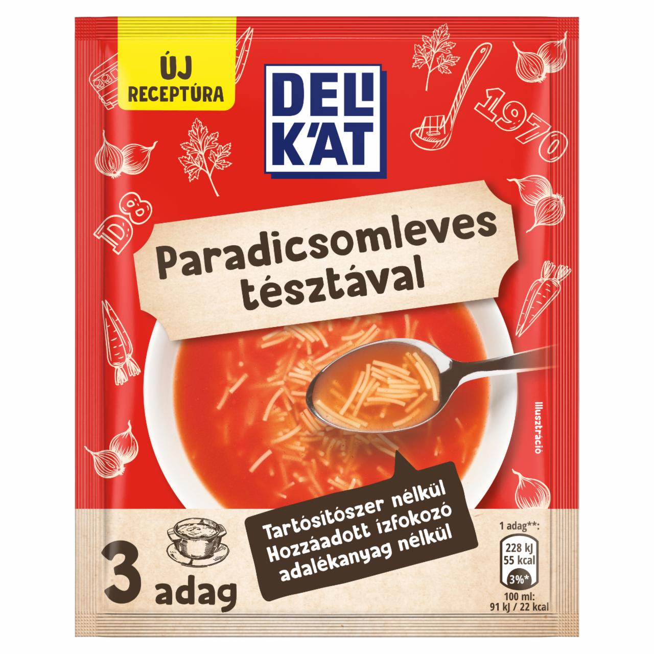 Képek - Delikát paradicsomleves tésztával 50 g