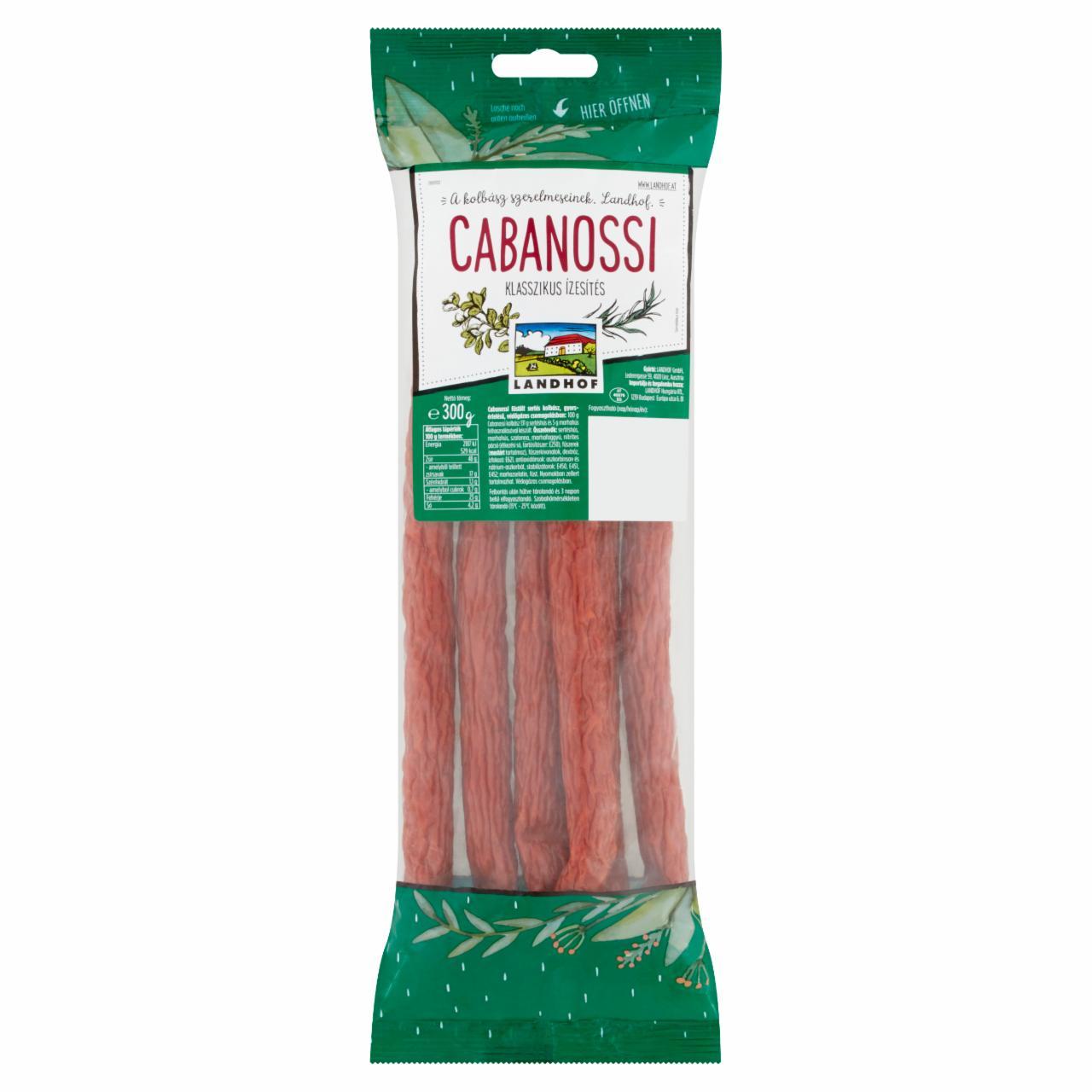 Képek - Landhof Cabanossi füstölt sertés kolbász 300 g