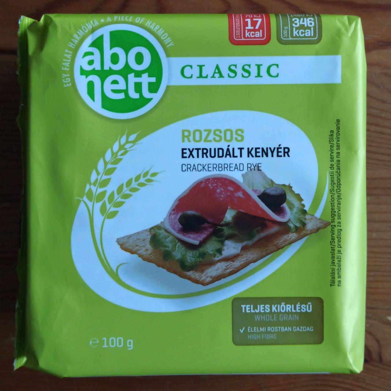 Képek - Abonett Classic rozsos extrudált kenyér 100 g