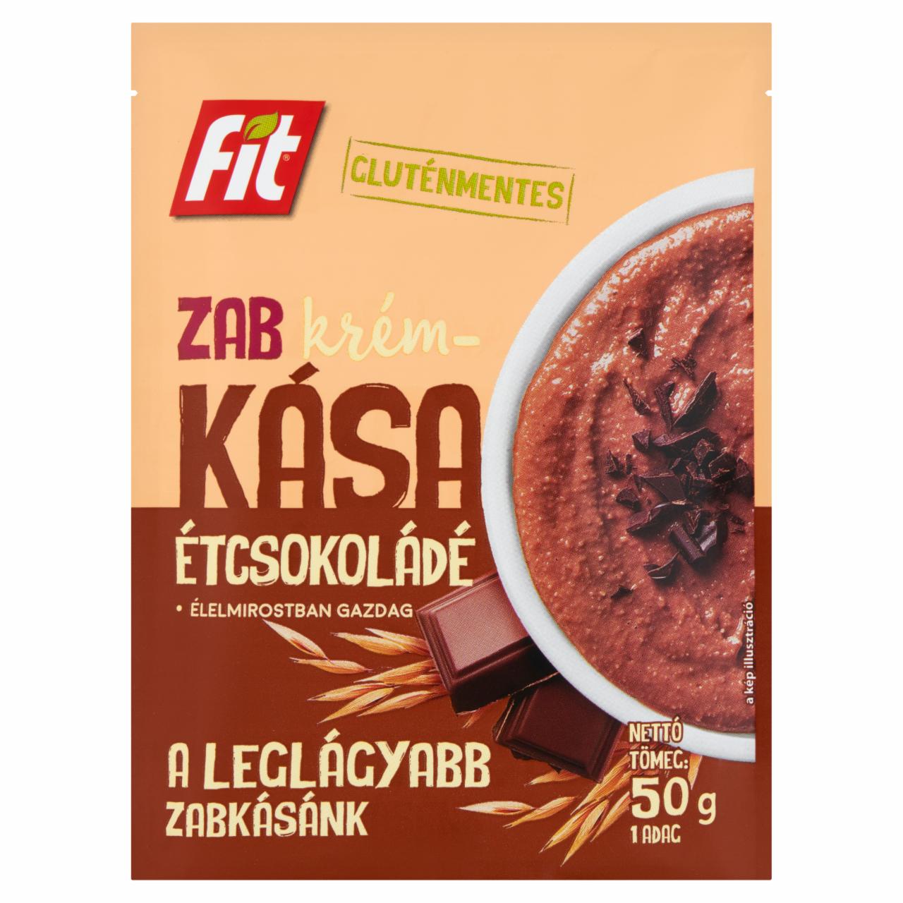 Képek - Fit zab étcsokoládés krémkása 50 g