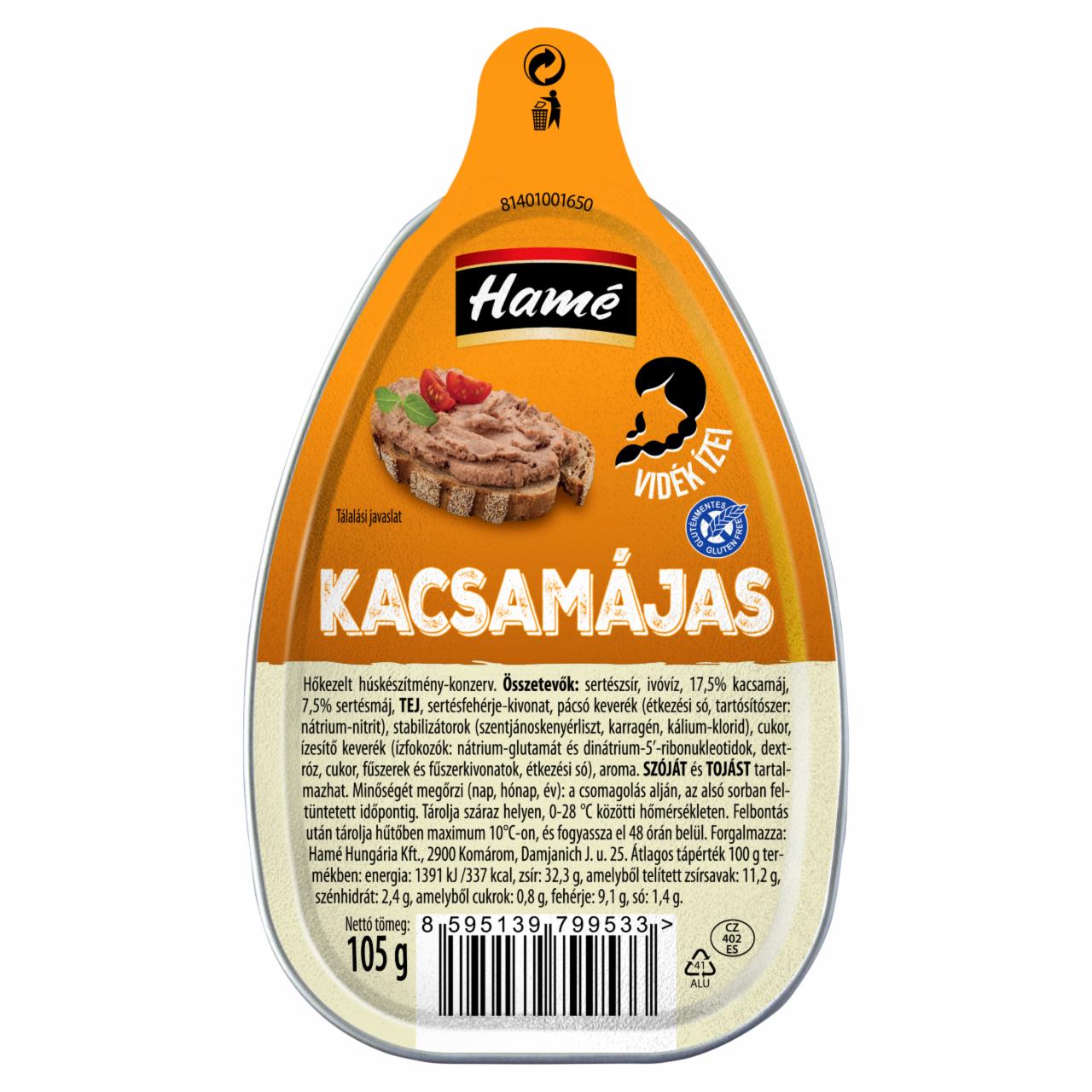 Képek - Hamé kacsamájas 105 g