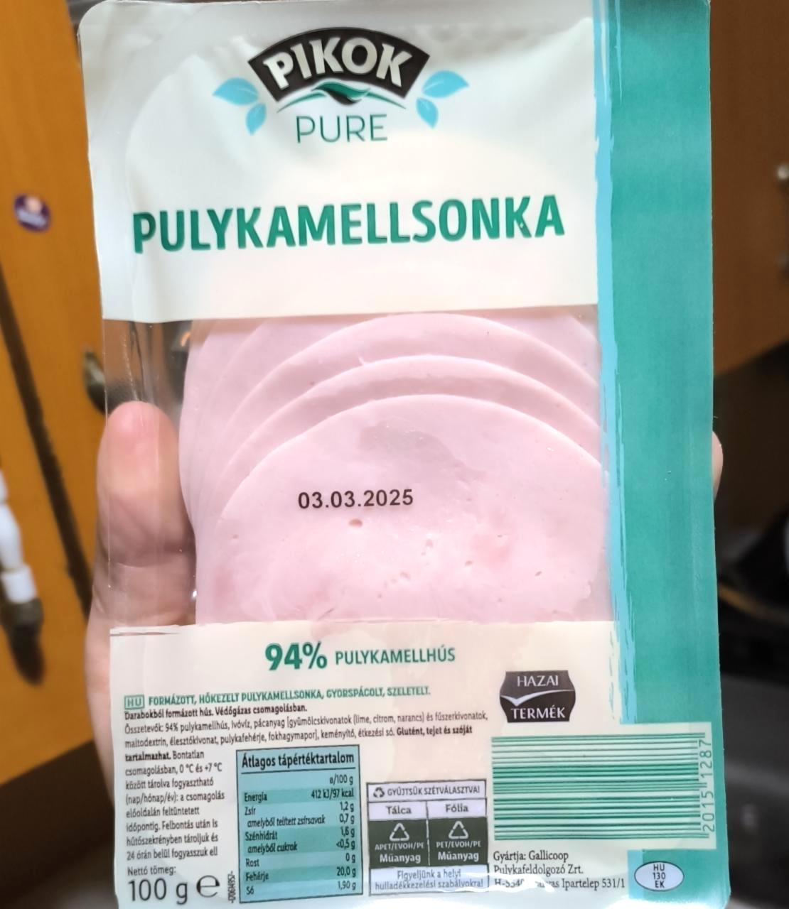 Képek - Pulykamellsonka Pikok Pure