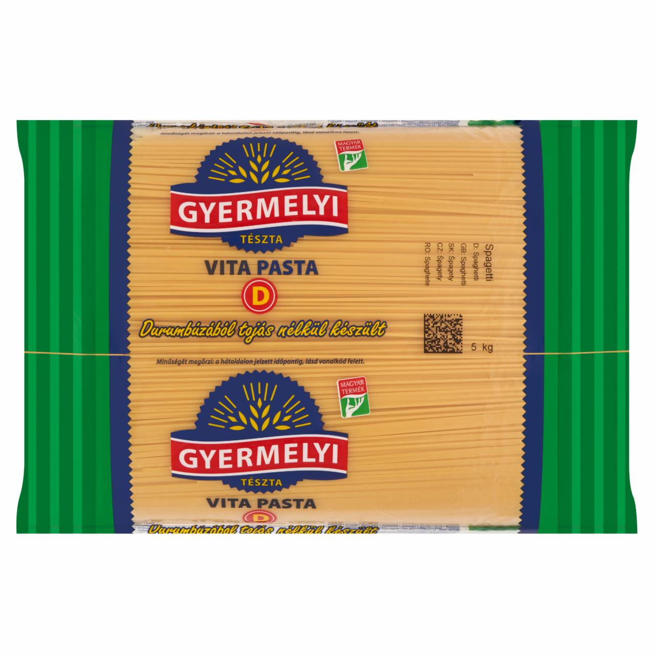 Képek - Gyermelyi Vita Pasta spagetti durum száraztészta 5 kg