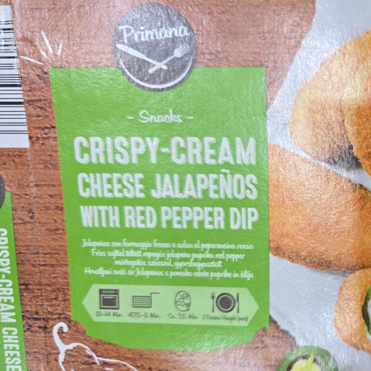 Képek - Crispy cream cheese jalapeňos with red pepper dip Primana