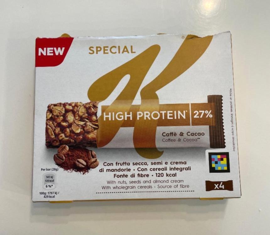 Képek - High protein bar 27% Caffé & cacao Kelloggs