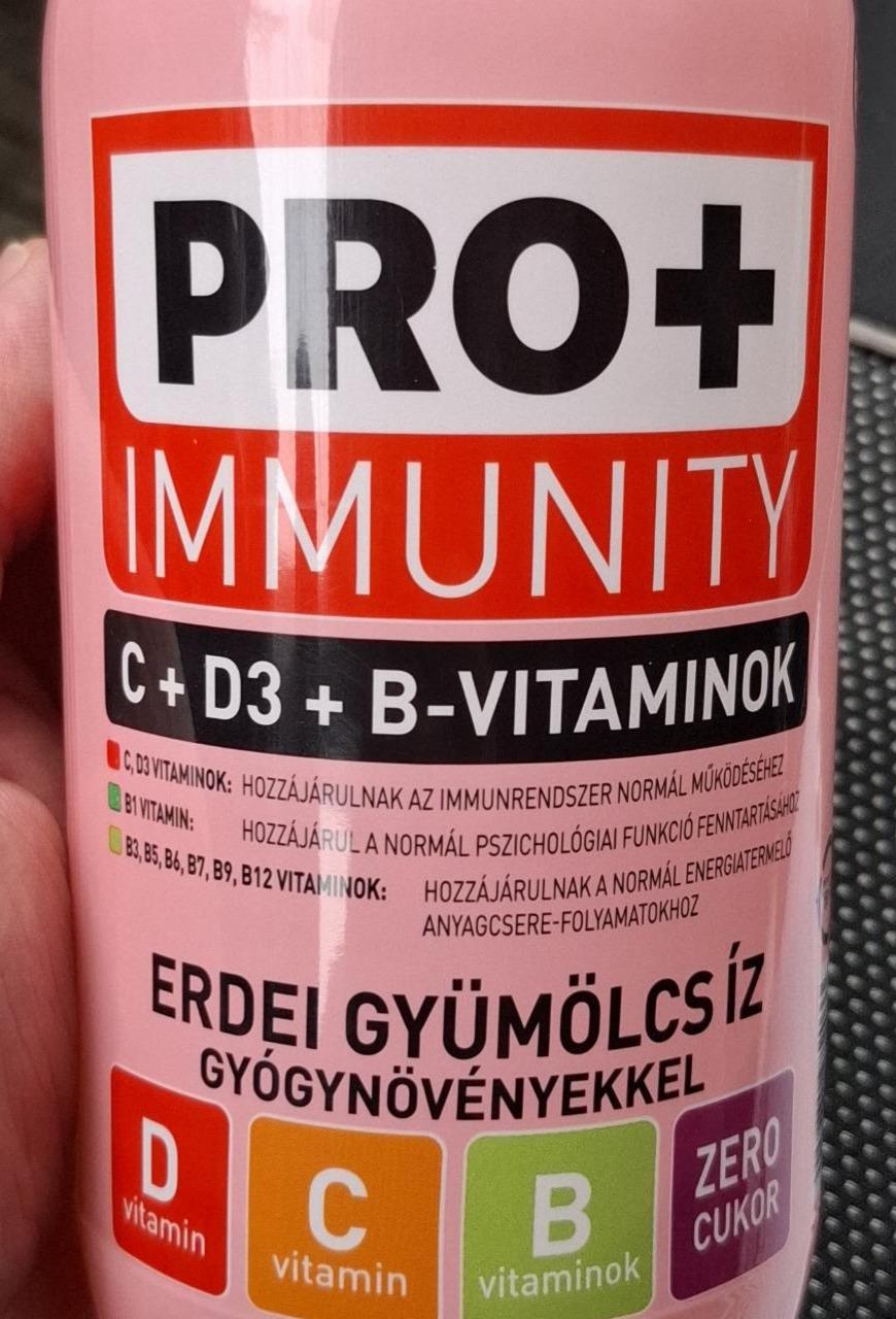 Képek - Pro+ immunity C + D3 + B vitaminok erdei gyümölcs íz gyógynövénekkel