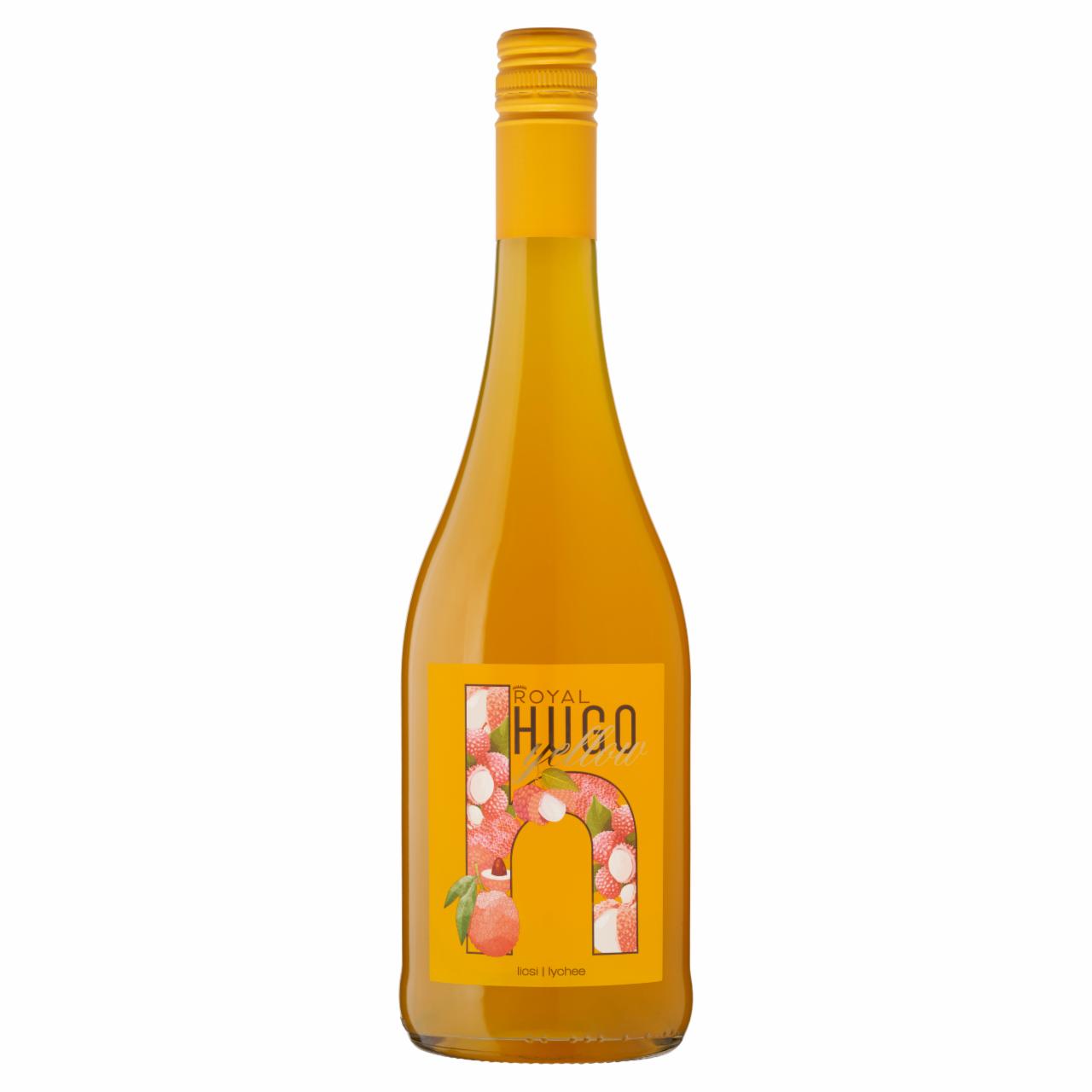 Képek - Royal Hugo Yellow licsi ízű, szénsavas, ízesített boralapú koktél 7,3% 750 ml