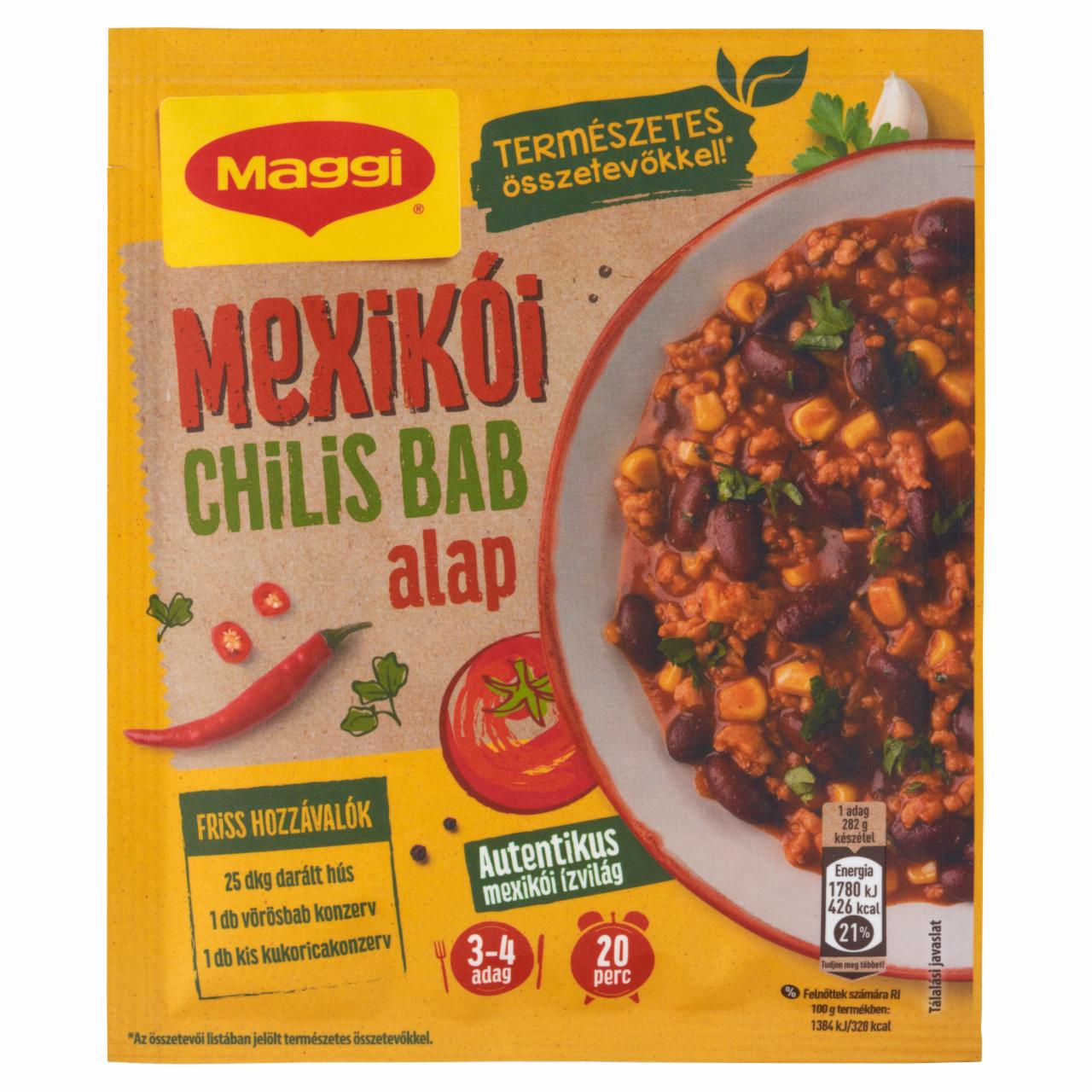 Képek - Maggi mexikói chilis bab alap 48 g