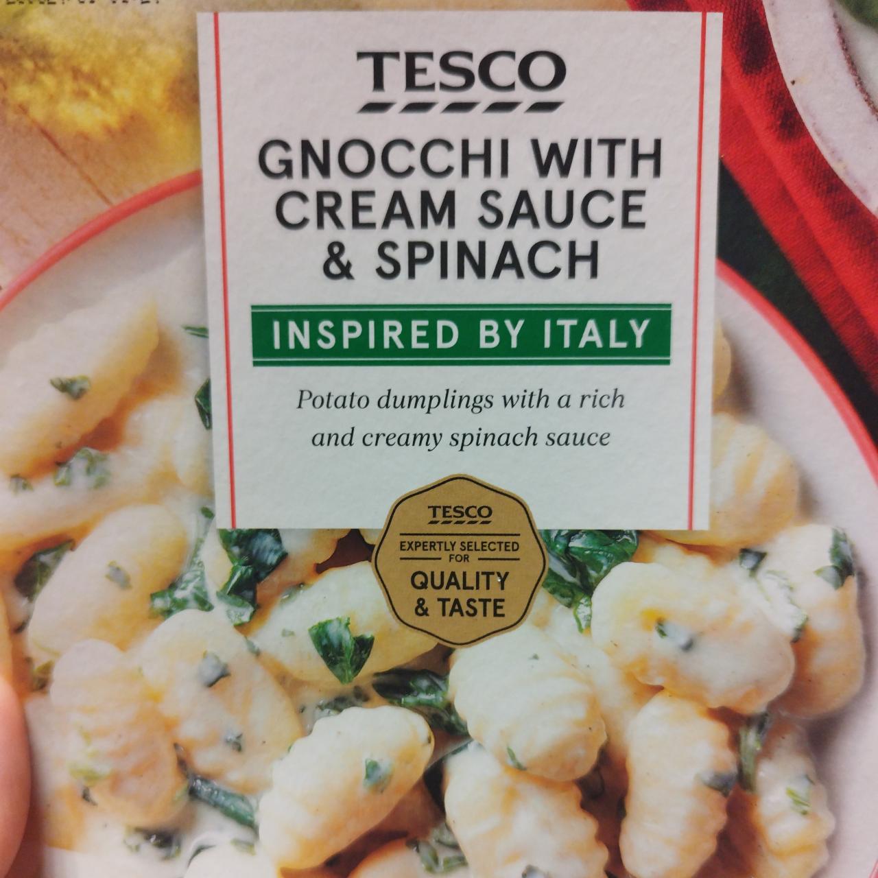 Képek - Gnocchi with cream sauce & spinach Tesco