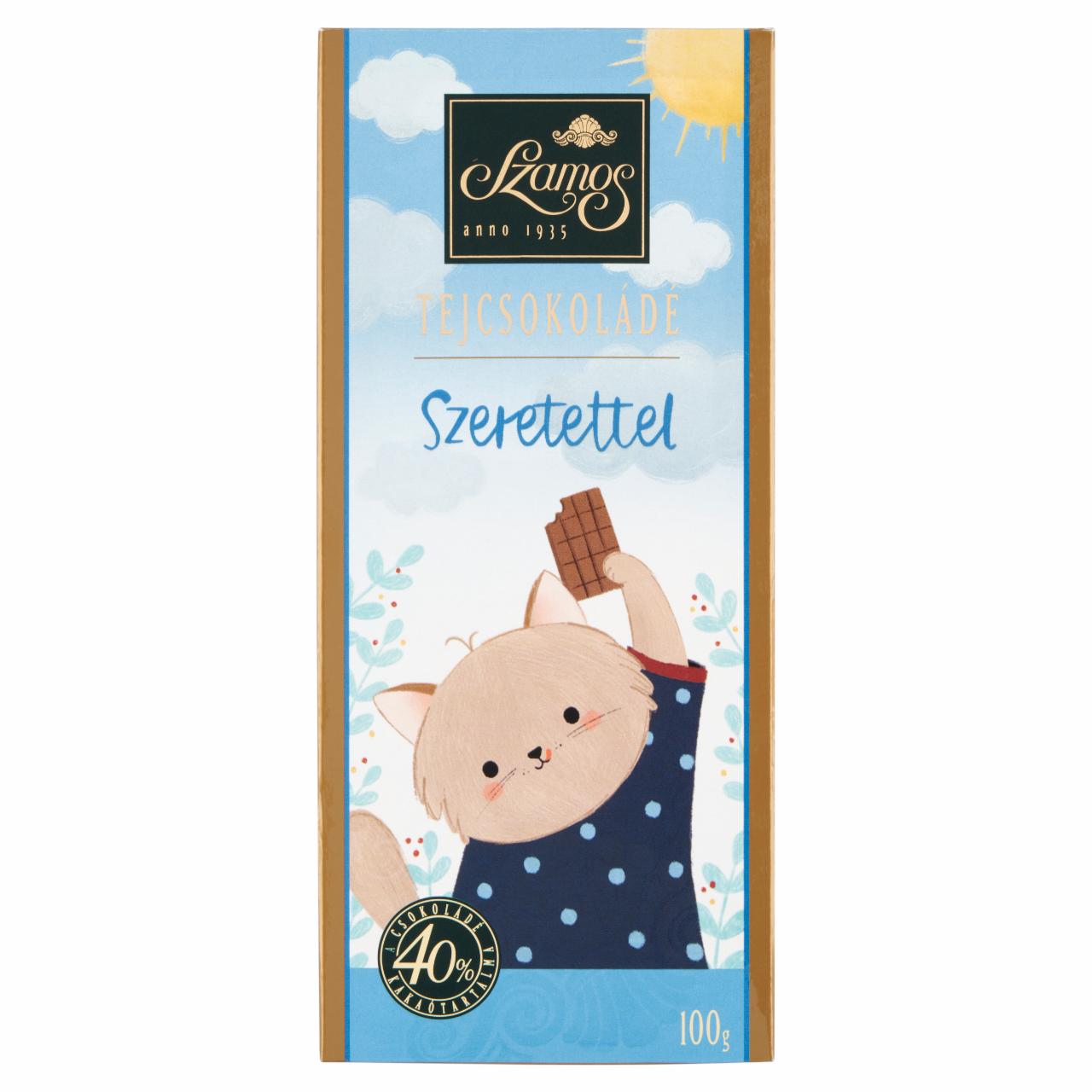 Képek - Szamos Szeretettel tejcsokoládé 100 g