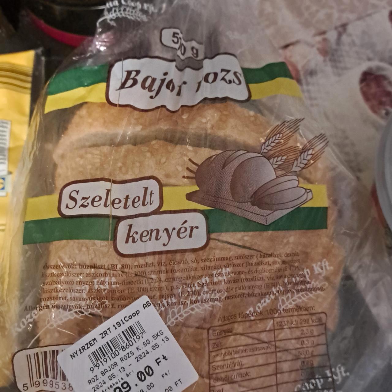 Képek - Bajor rozs szeletelt kenyér