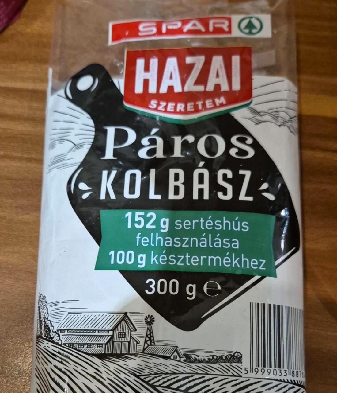 Képek - Páros kolbász Spar hazai szeretem