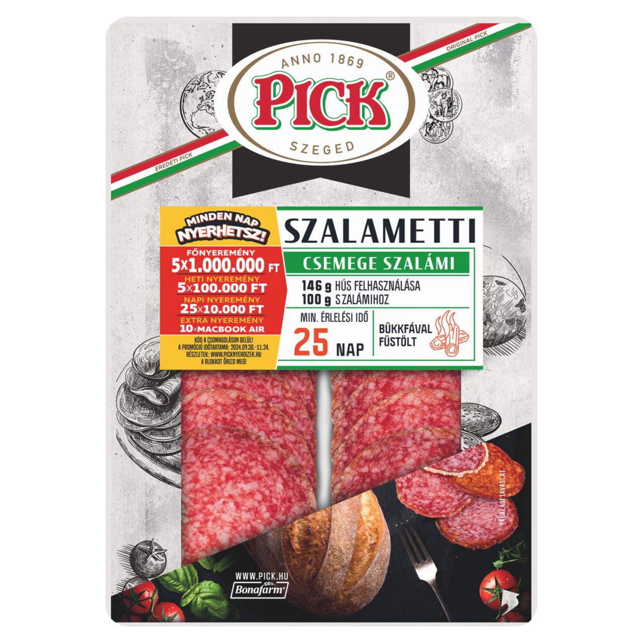 Képek - PICK Szalametti szeletelt csemege szalámi 70 g