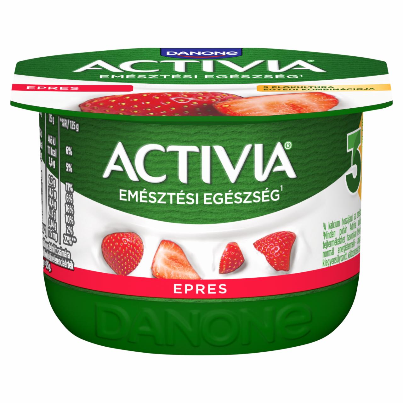 Képek - Danone Activia élőflórás epres joghurt 125 g