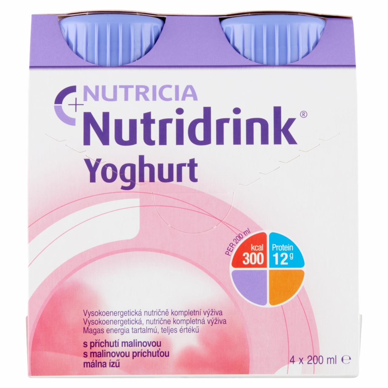 Képek - Nutridrink Yoghurt málna ízű speciális gyógyászati célra szánt élelmiszer 24 x 200 ml