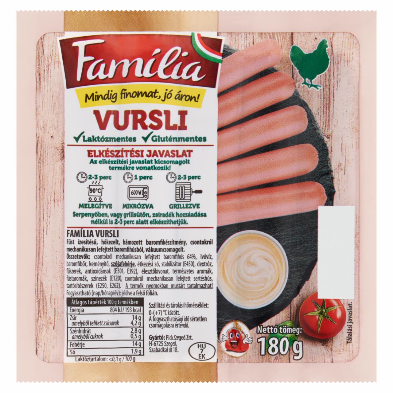 Képek - Família vursli 180 g