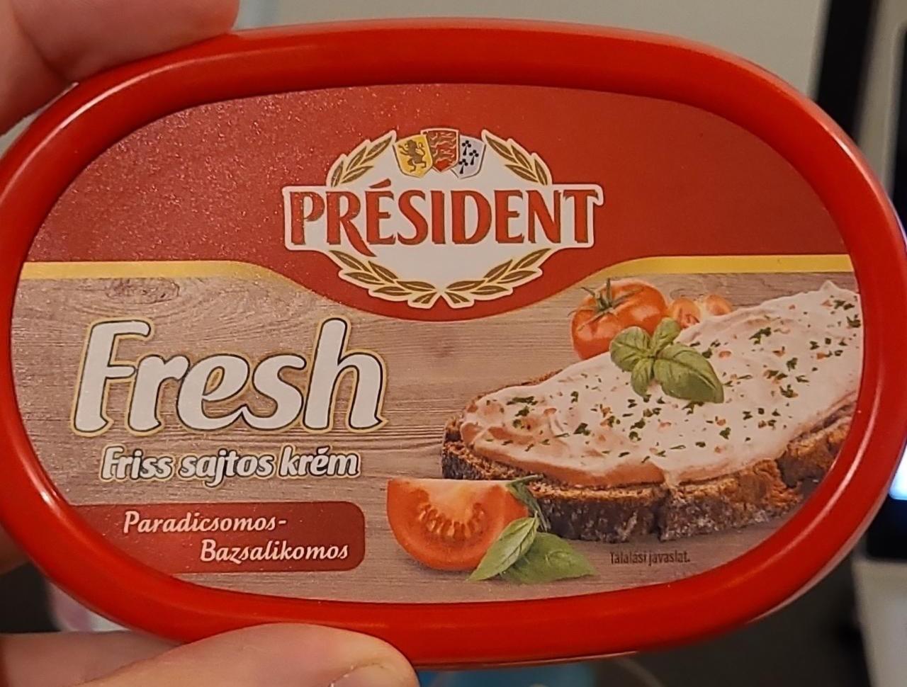 Képek - Fresh Sajtkrém Paradicsomos-bazsalikomos Président