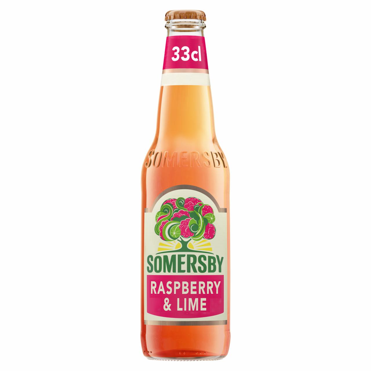 Képek - Somersby cider málna és lime ízesítéssel 4,5% 0,33 l