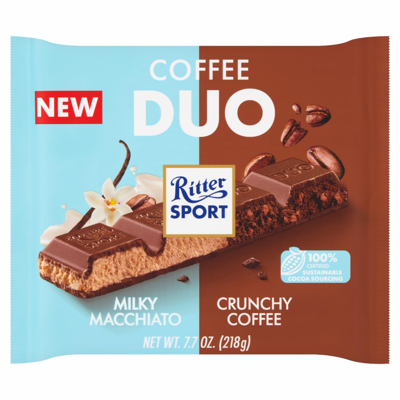 Képek - Ritter Sport Duo Coffee dupla töltelékes tejcsokoládé 218 g