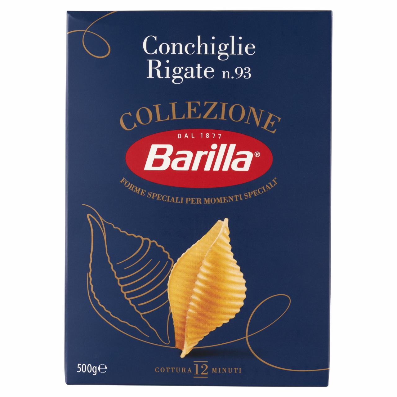 Képek - Barilla Conchiglie Rigate apró durum száraztészta 500 g