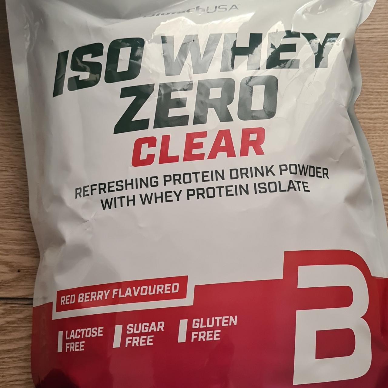 Képek - ISO whey zero clear protein Red berry flavoured BioTechUSA