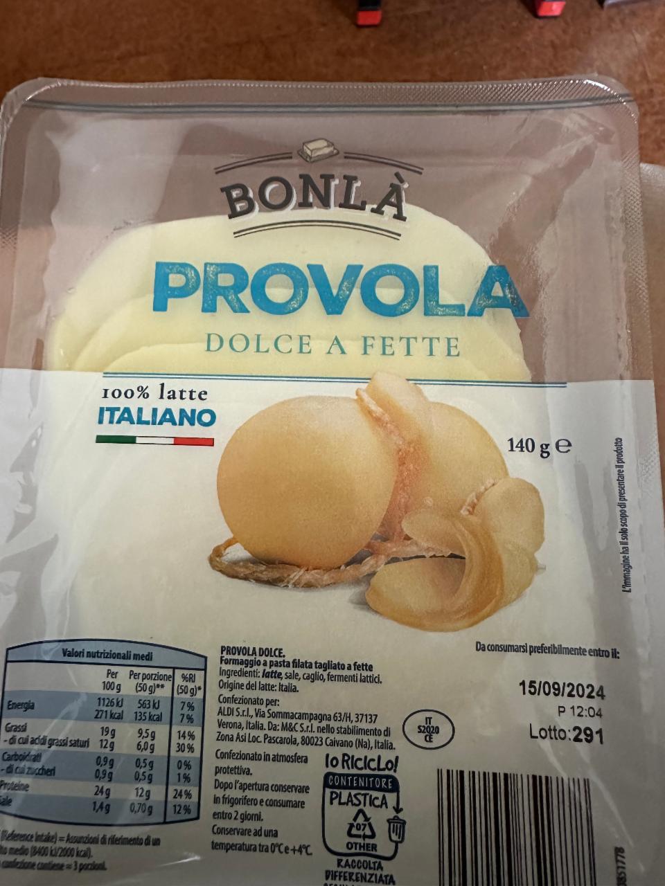 Képek - Provola dolce a fette Bonla