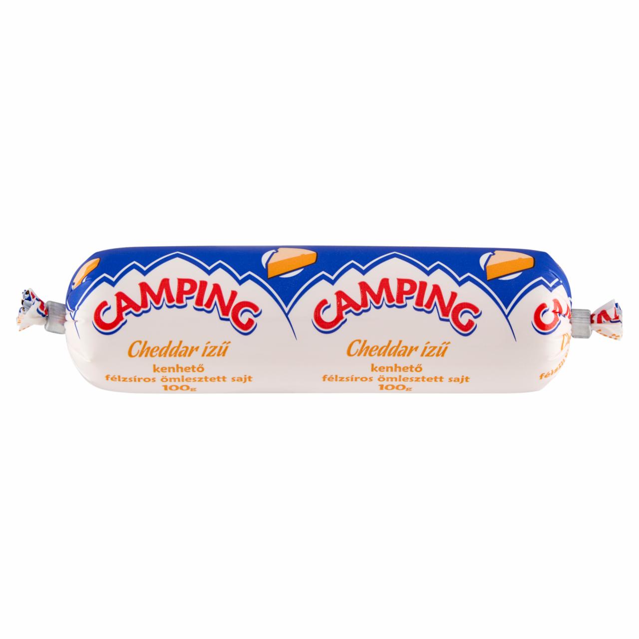 Képek - Camping cheddar ízű kenhető félzsíros ömlesztett sajt 100 g