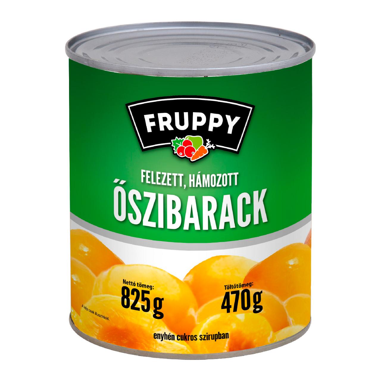 Képek - Fruppy felezett, hámozott őszibarack 825 g