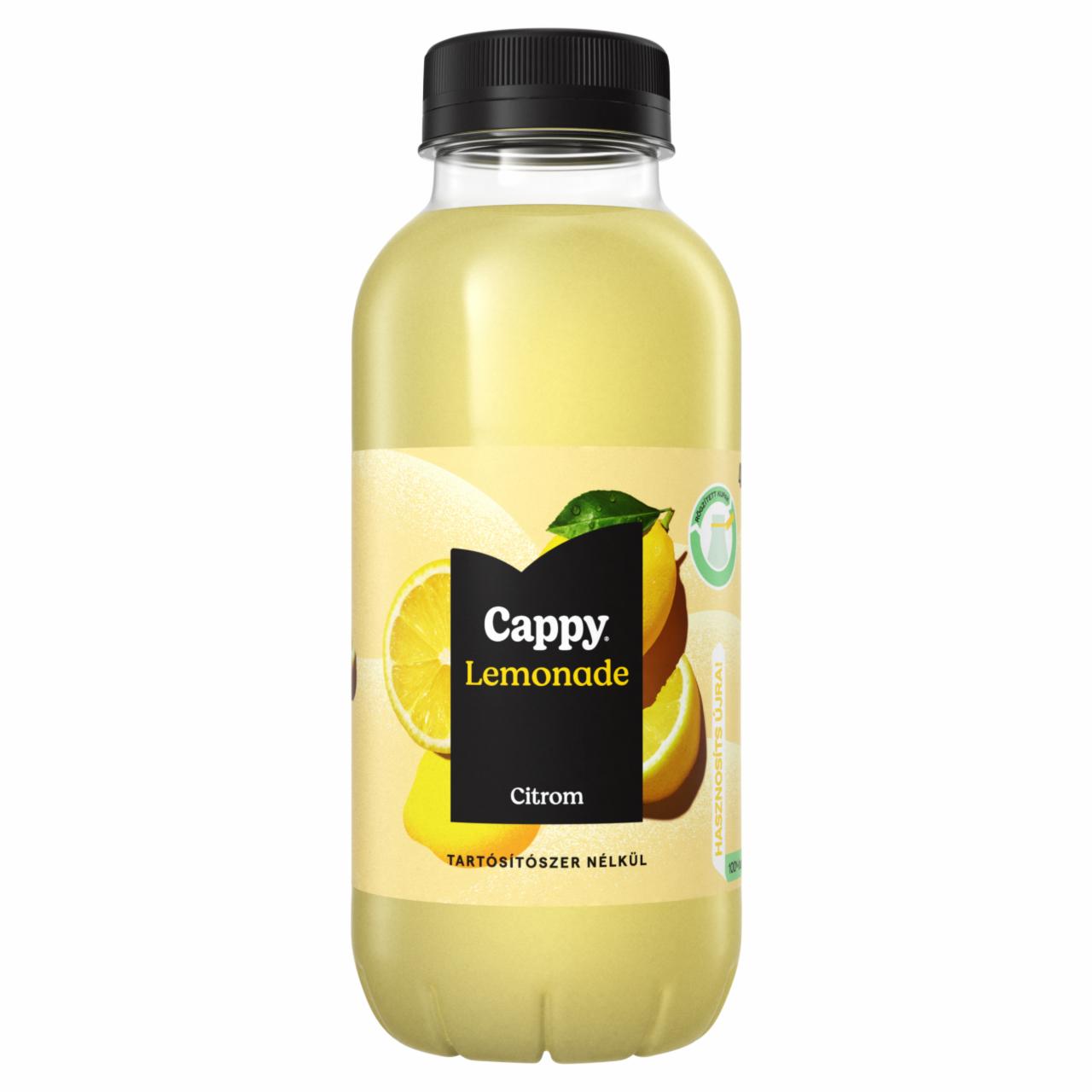 Képek - Cappy Lemonade szénsavmentes, citromos üdítőital cukorral és édesítőszerrel 400 ml