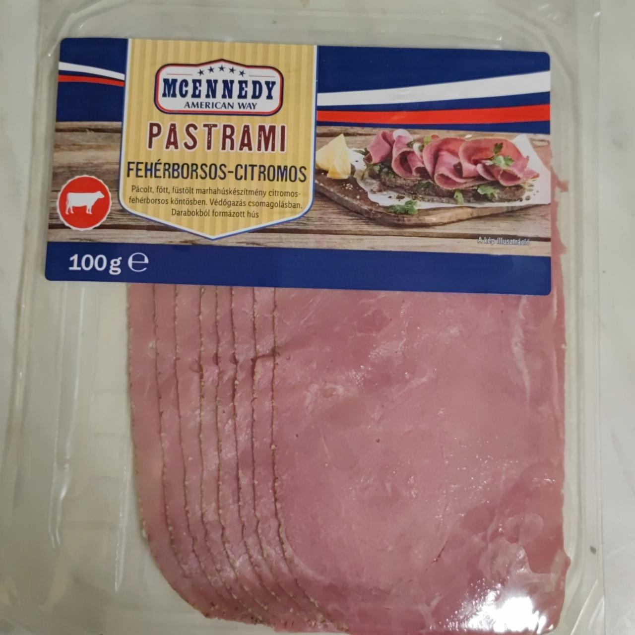 Képek - Pastrami fehérborsos citromos MCennedy