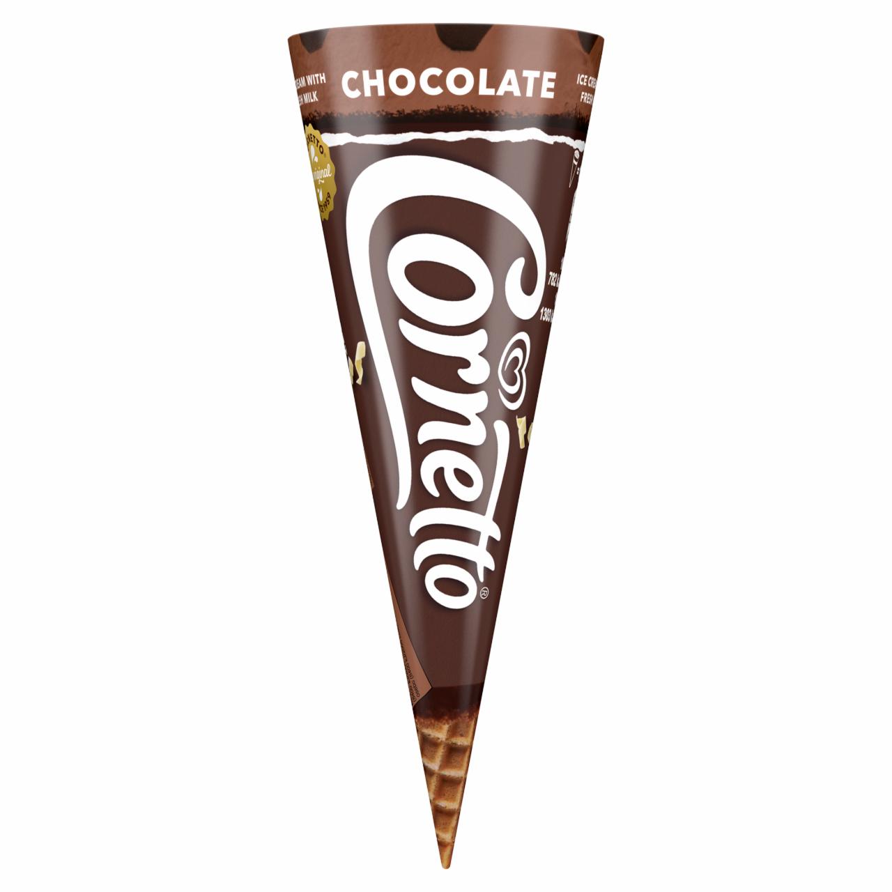 Képek - Cornetto csokoládés jégkrém kakaós bevonatú kakaós ostyatölcsérben 125 ml 