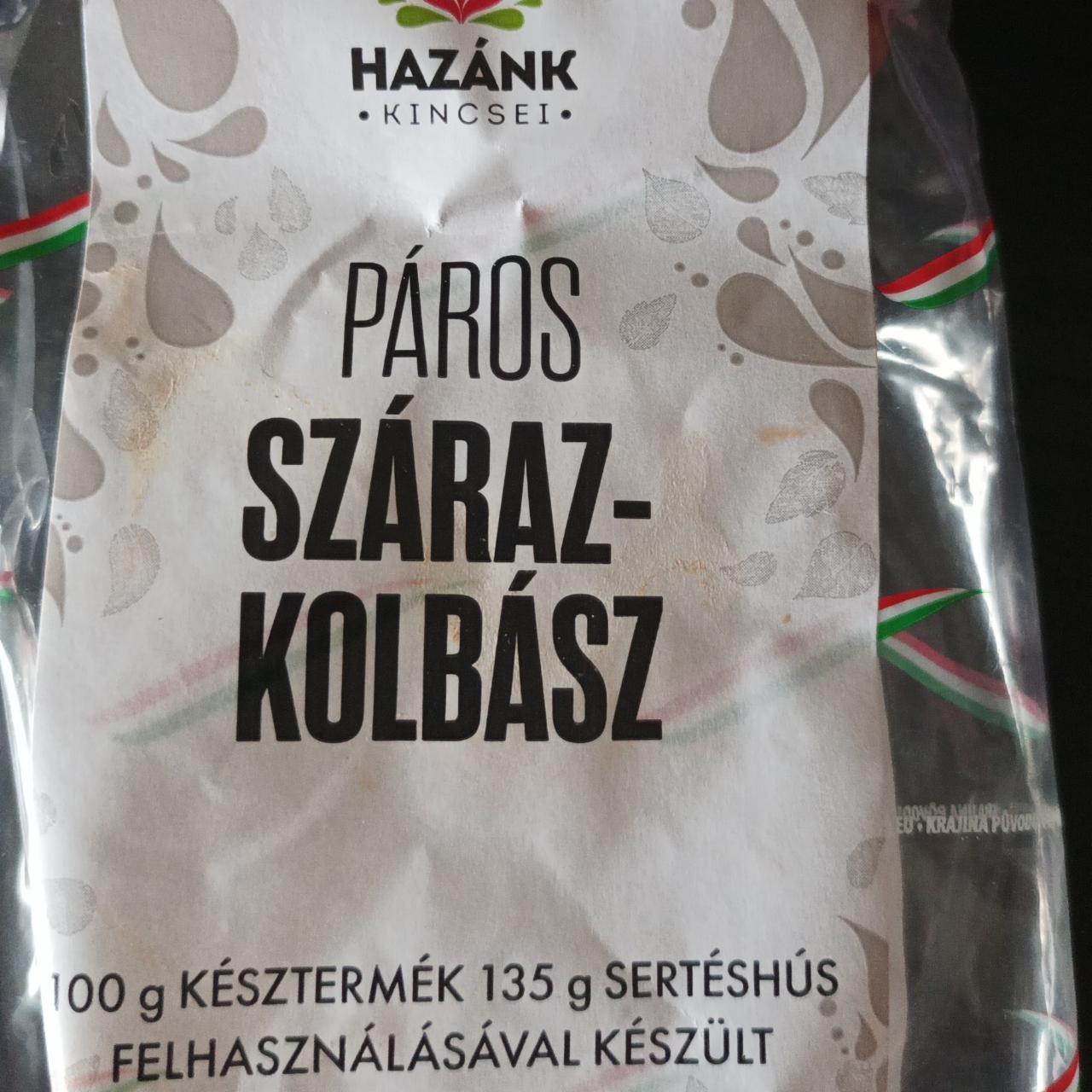 Képek - Páros száraz-kolbász Hazánk kincsei