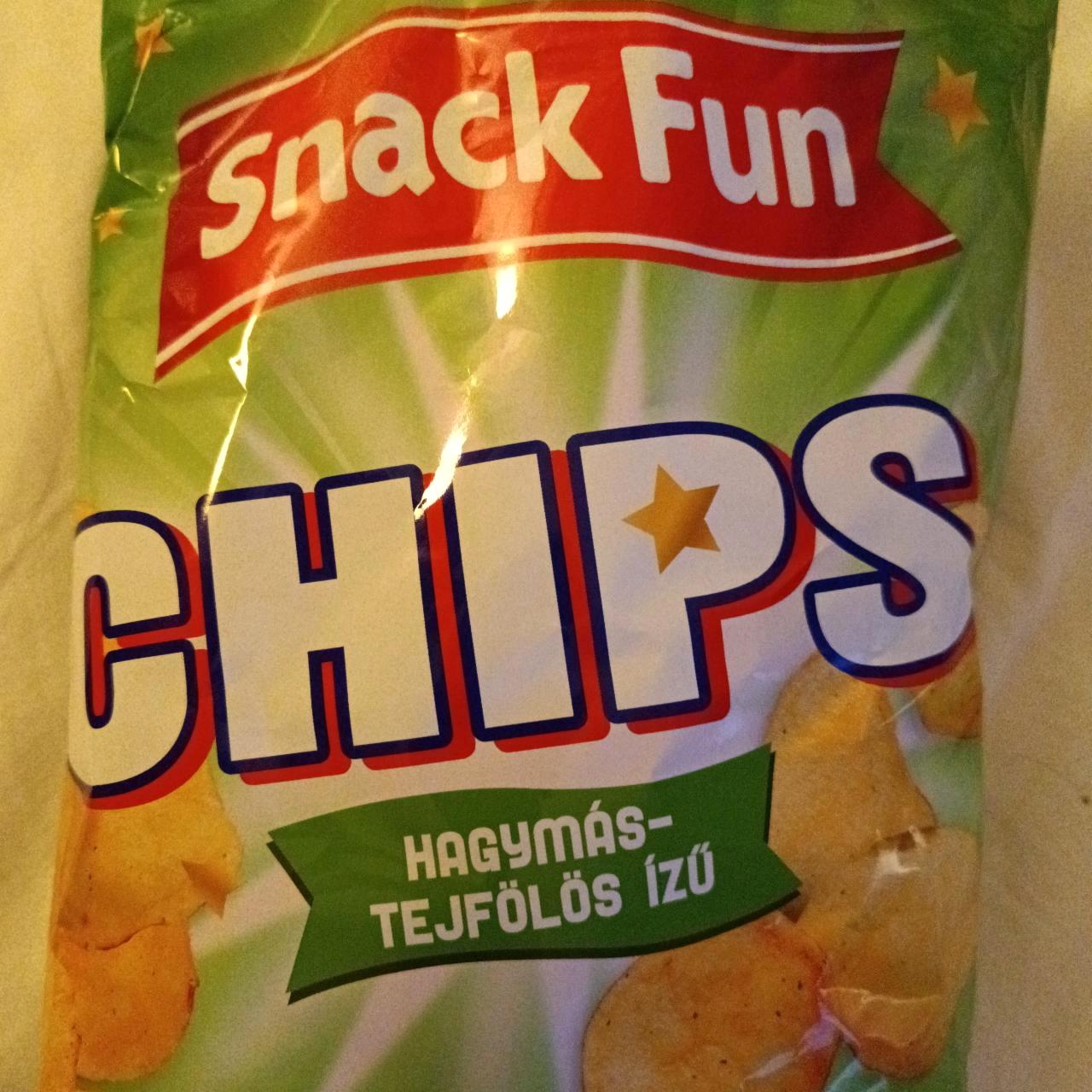 Képek - Chips hagymás-tejfölös ízű Snack Fun