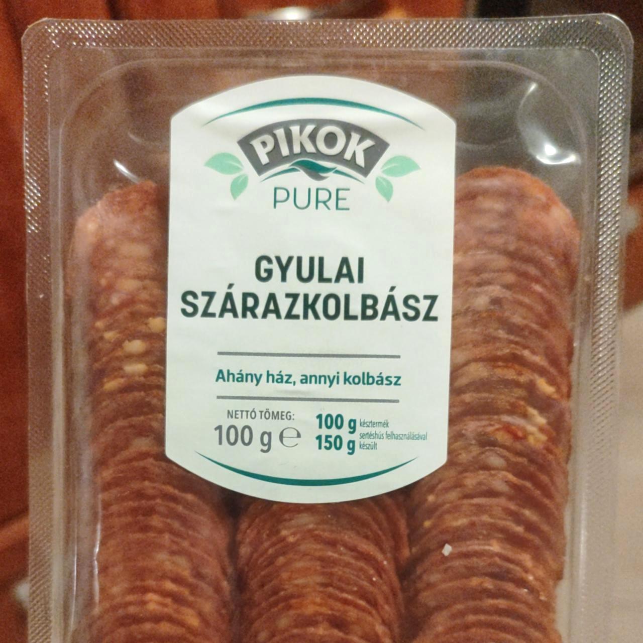 Képek - Gyulai szarazkolbász Pikok Pure