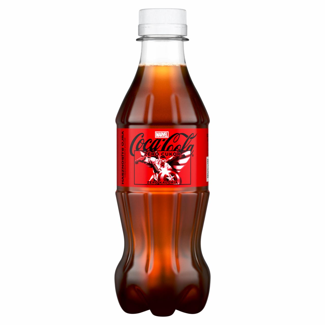 Képek - Coca-Cola zéró cukor colaízű energiamentes szénsavas üdítőital édesítőszerekkel 300 ml