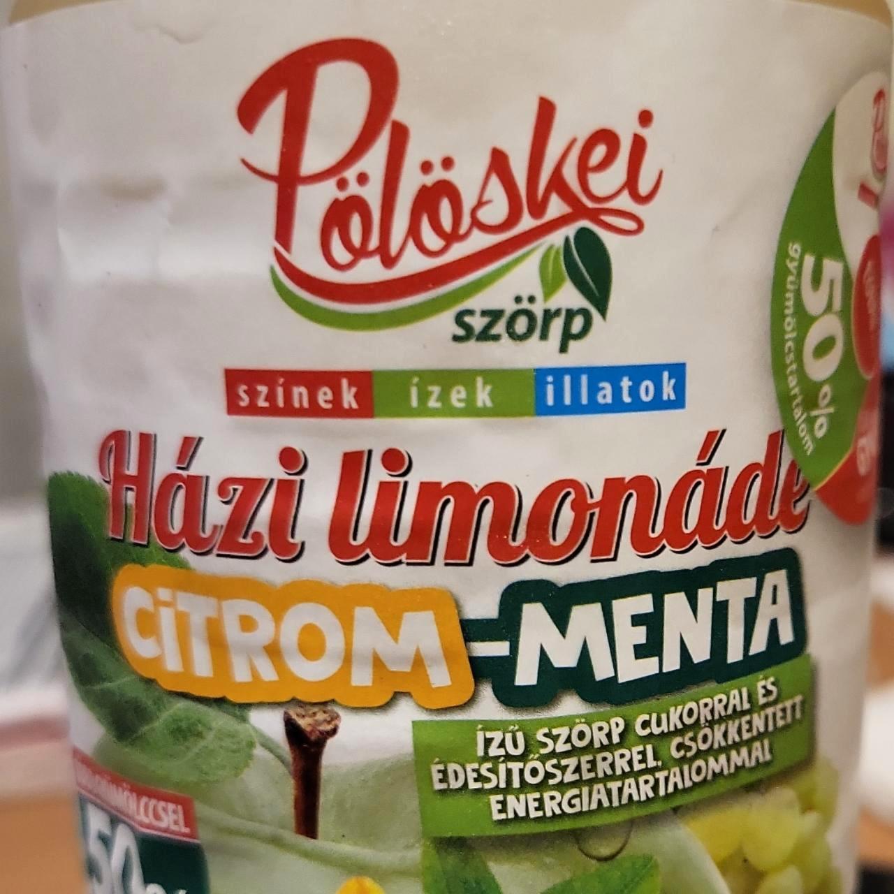 Képek - Házi limonádé Citrom menta izű szörp Pölöskei