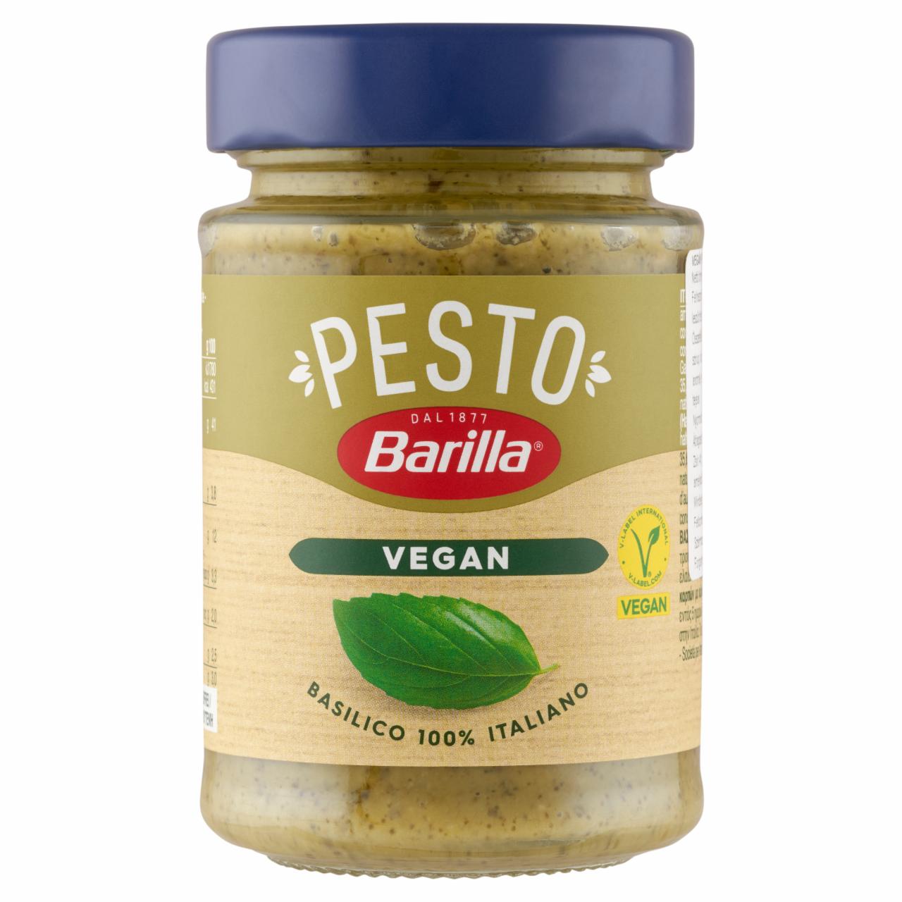 Képek - Barilla vegán pesto szósz bazsalikommal 195 g 