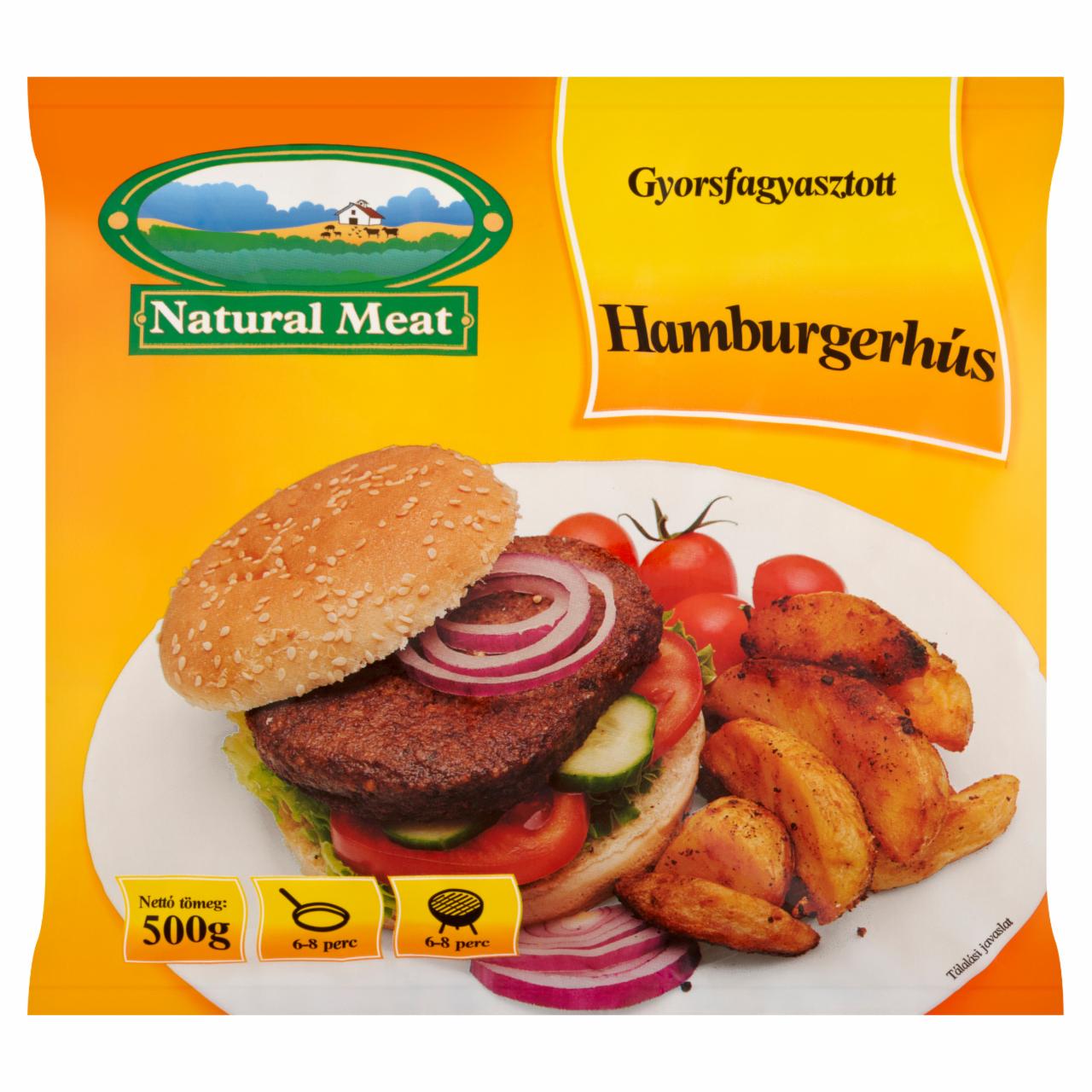 Képek - Natural Meat gyorsfagyasztott hamburgerhús 500 g