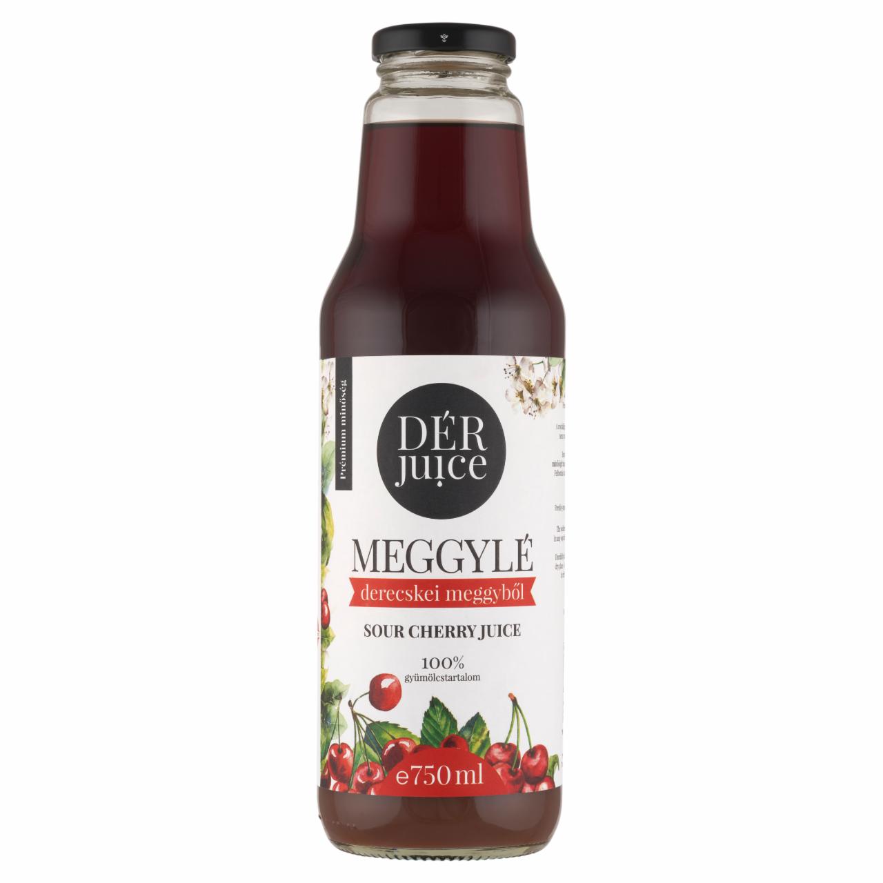 Képek - DÉR Juice 100% meggylé derecskei meggyből 750 ml