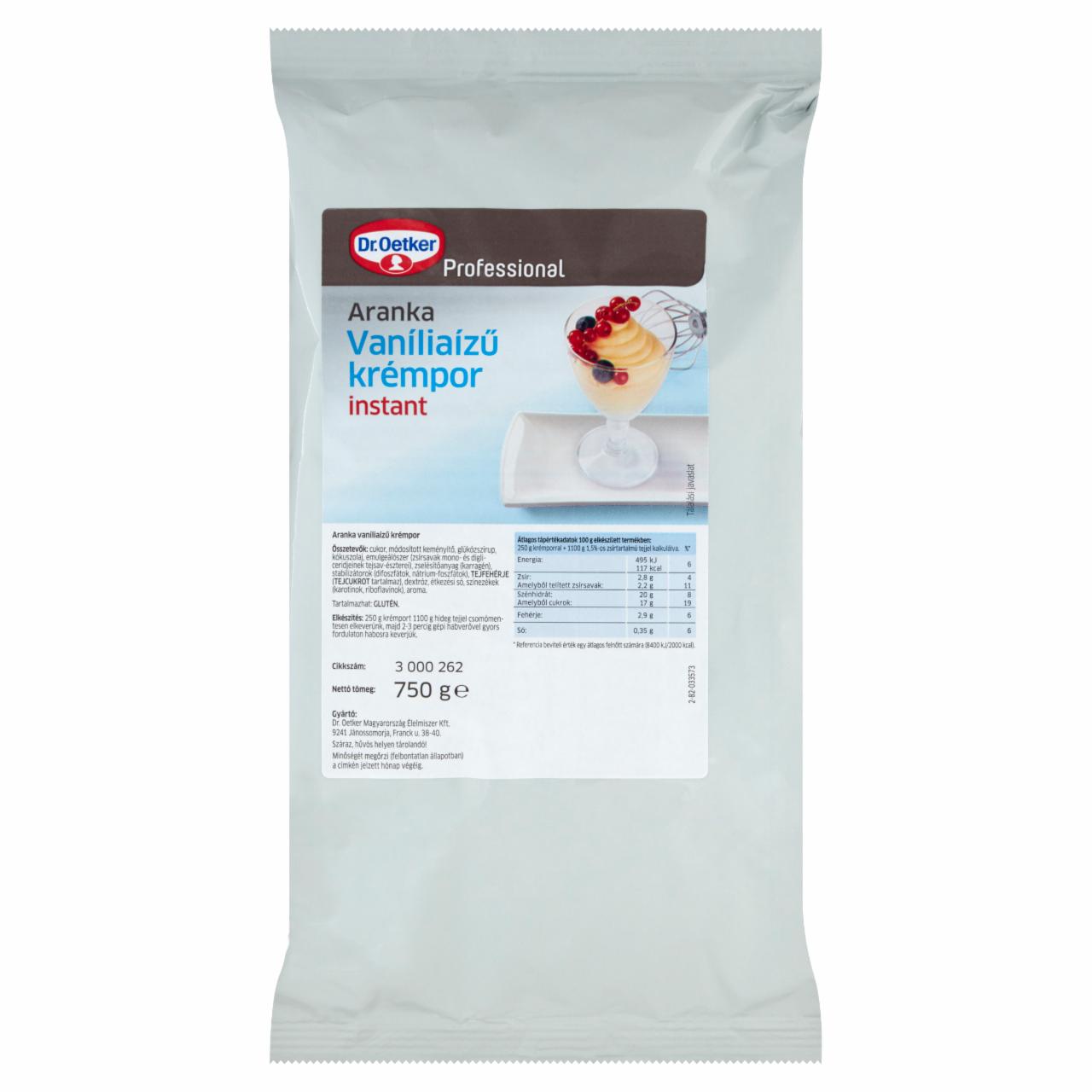 Képek - Dr. Oetker Professional Aranka instant vaníliaízű krémpor 750 g