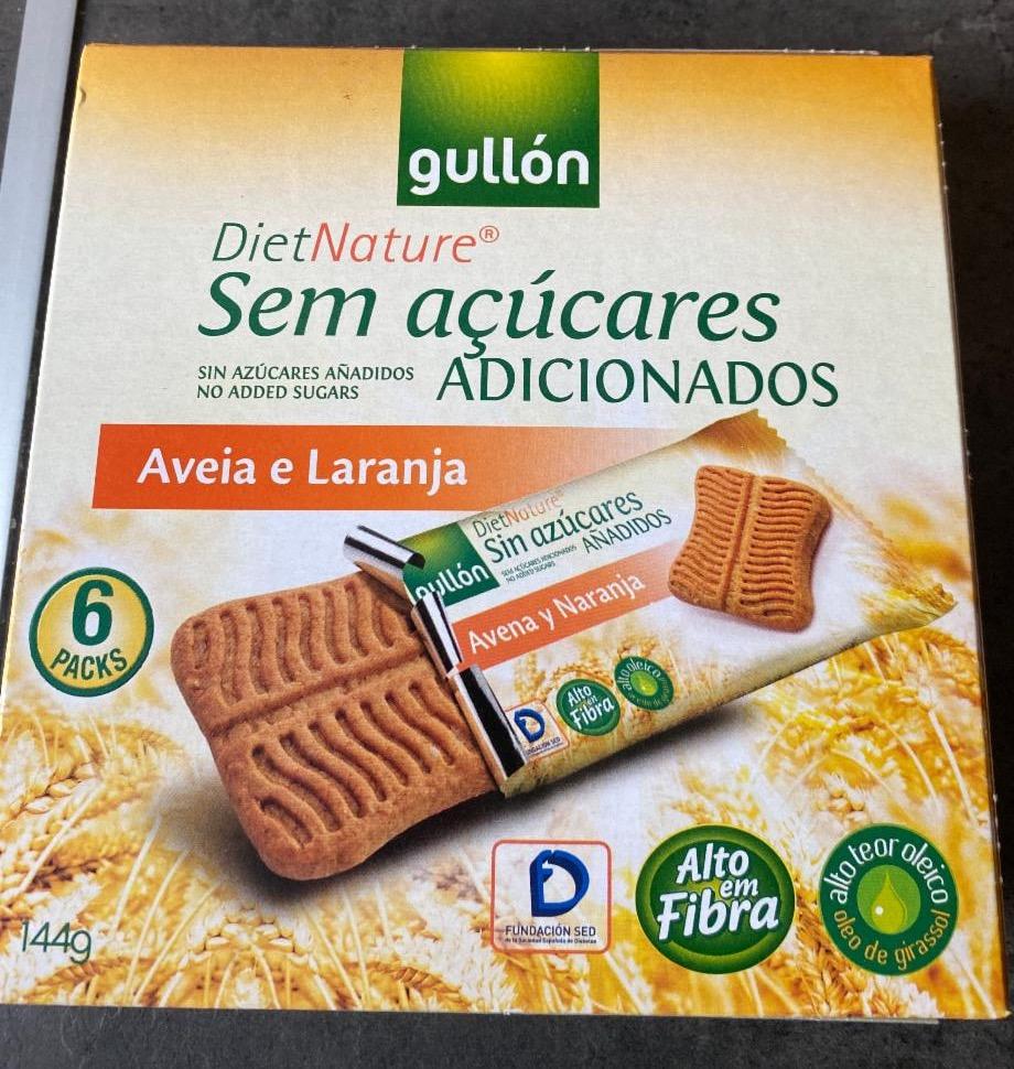 Képek - Gullón Snack zabos, narancsos szelet hozzáadott cukor nélkül, édesítőszerrel 6 x 24 g (144 g)