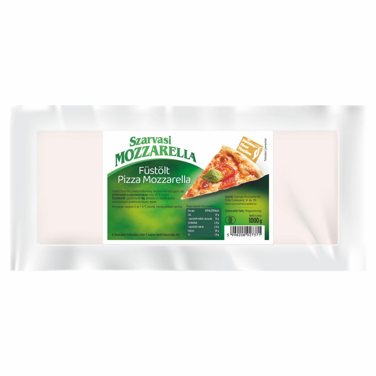 Képek - Szarvasi Mozzarella füstölt pizza mozzarella félkemény, félzsíros hevített-gyúrt sajt 1000 g