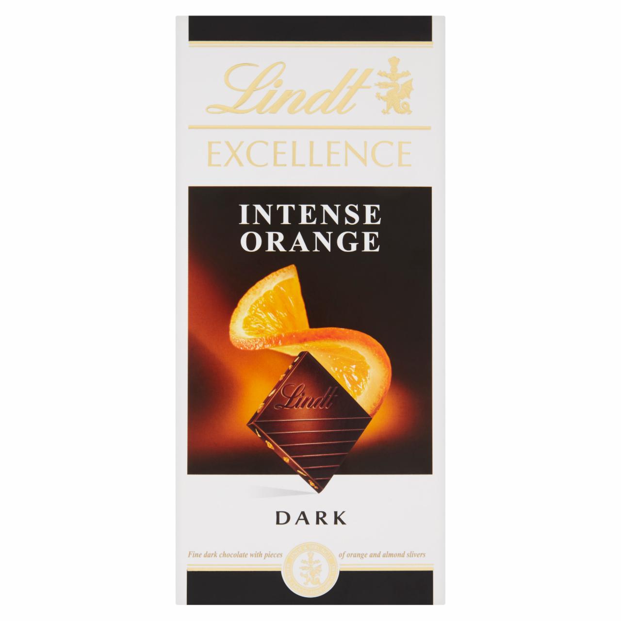 Képek - Lindt Excellence Intense Orange étcsokoládé narancslével és mandulával 100 g