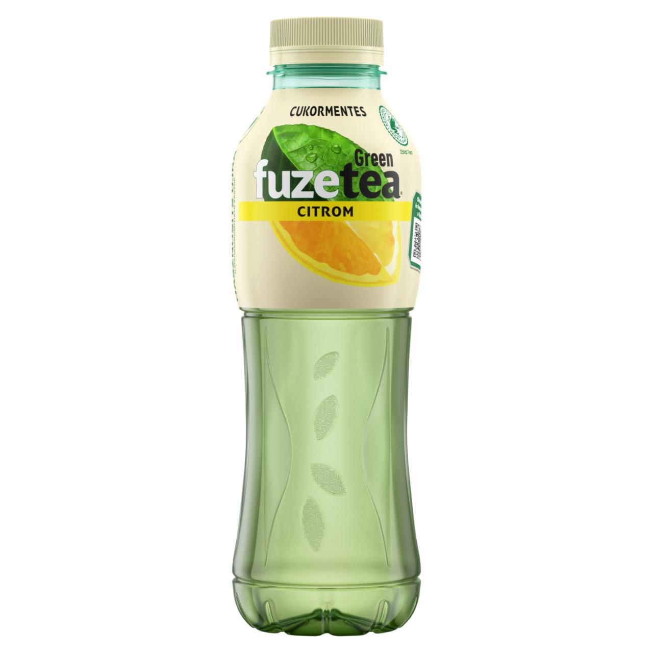 Képek - FuzeTea energiamentes, szénsavmentes citromízű üdítőital zöld tea kivonattal édesítőszerekkel 500 ml