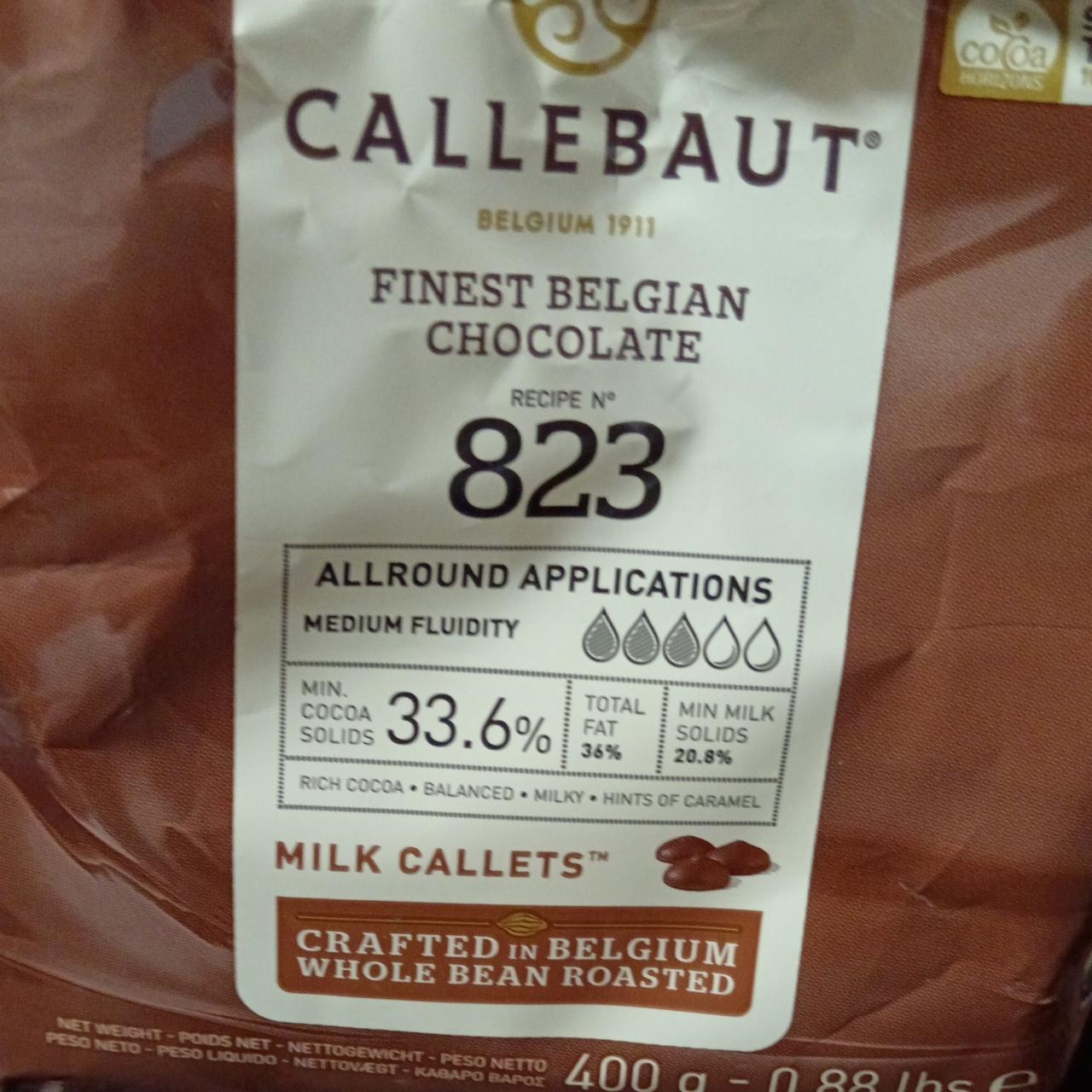 Képek - Callebaut 823NV tejcsokoládé pasztillák 400 g