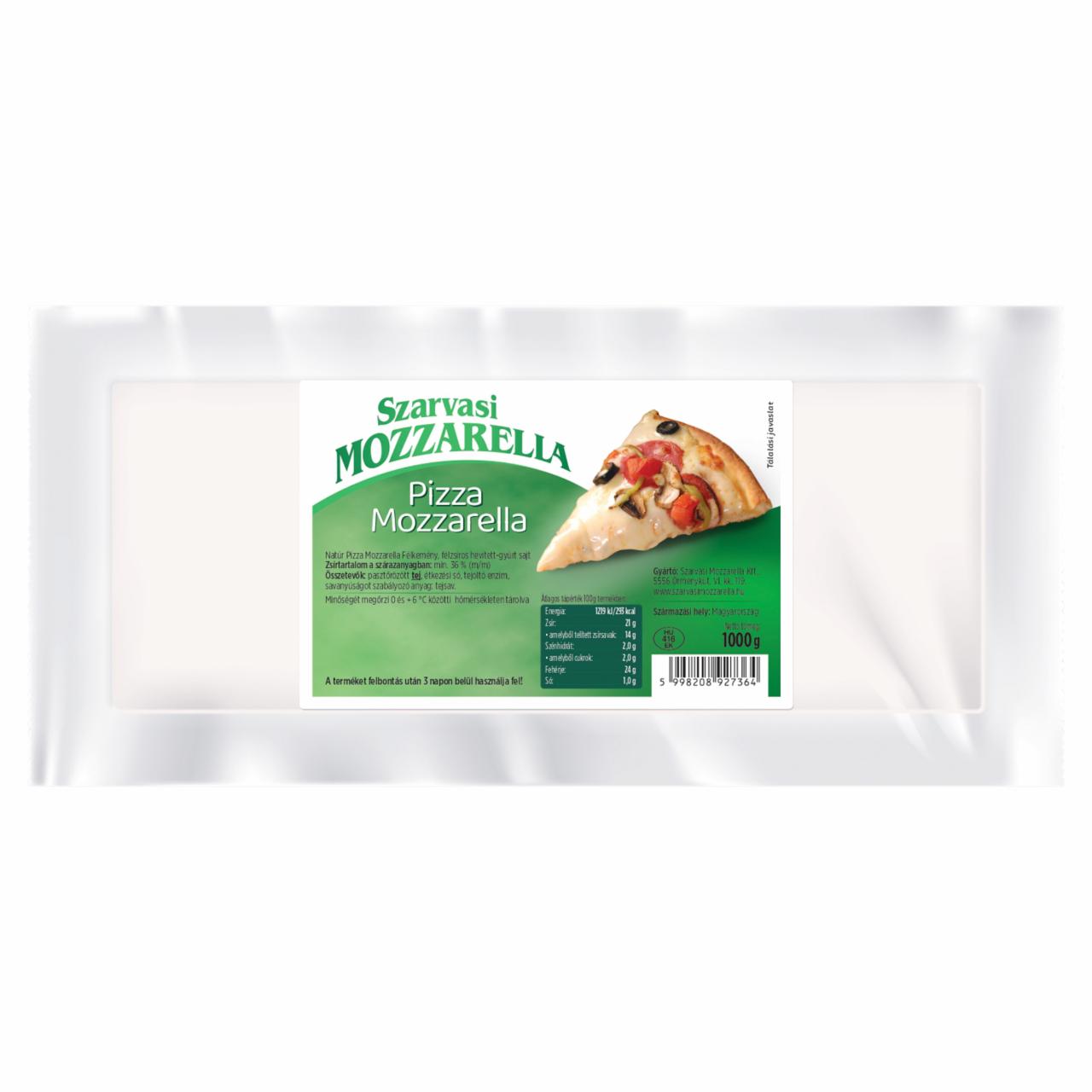 Képek - Szarvasi Mozzarella natúr pizza mozzarella félkemény, félzsíros hevített-gyúrt sajt 1000 g