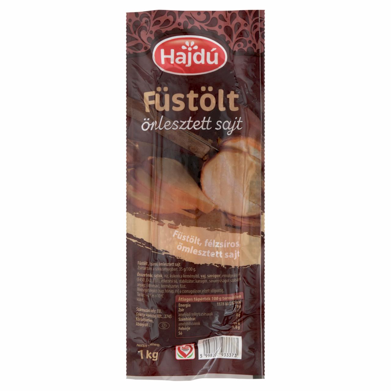 Képek - Hajdú füstölt, félzsíros, ömlesztett sajt 1 kg