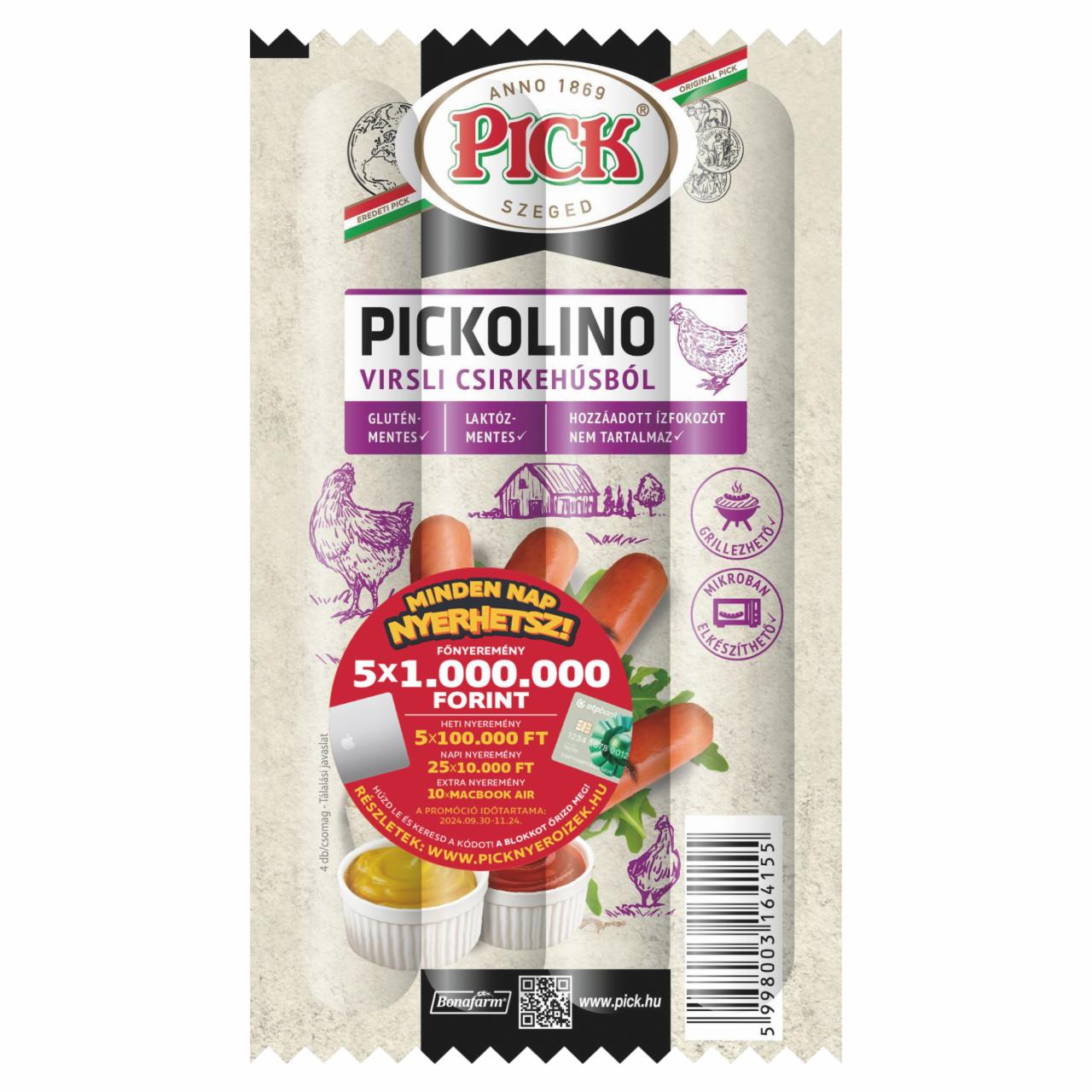 Képek - PICK Pickolino virsli csirkehúsból 140 g