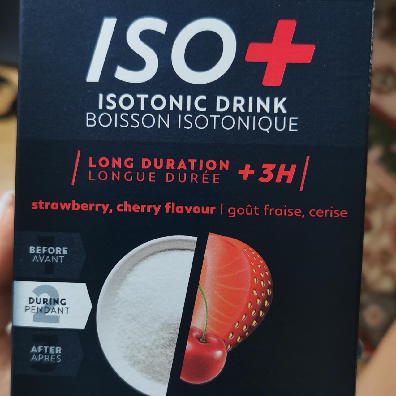 Képek - ISO+ isotonic drink eper cseresznye ízű